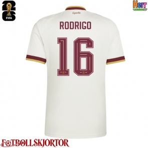 Spanien Rodri Hernandez #16 Bortatröja VM 2026 Kortärmad